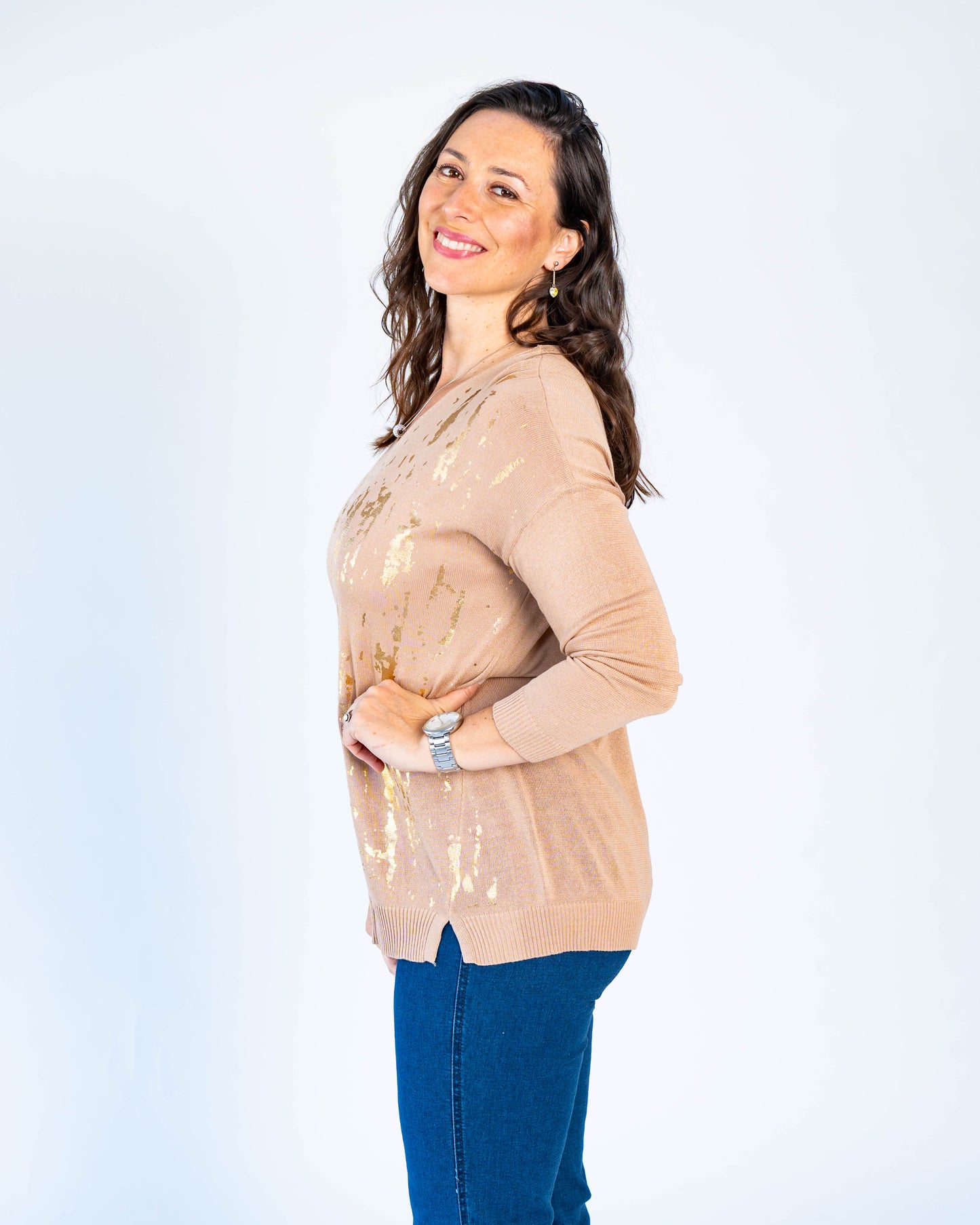 Sweater Anais Dorado Beige