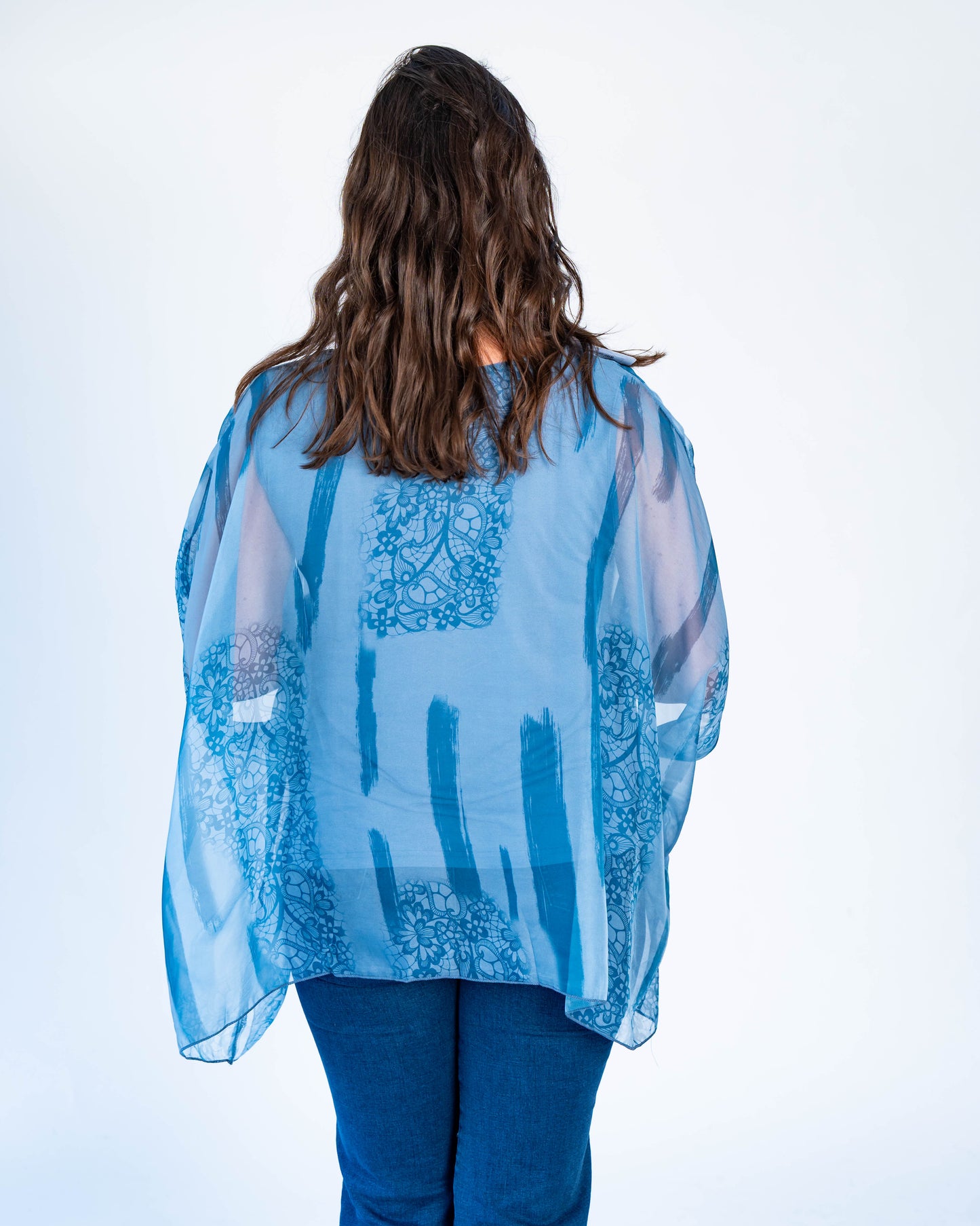 Blusa Doble Olivia Azul