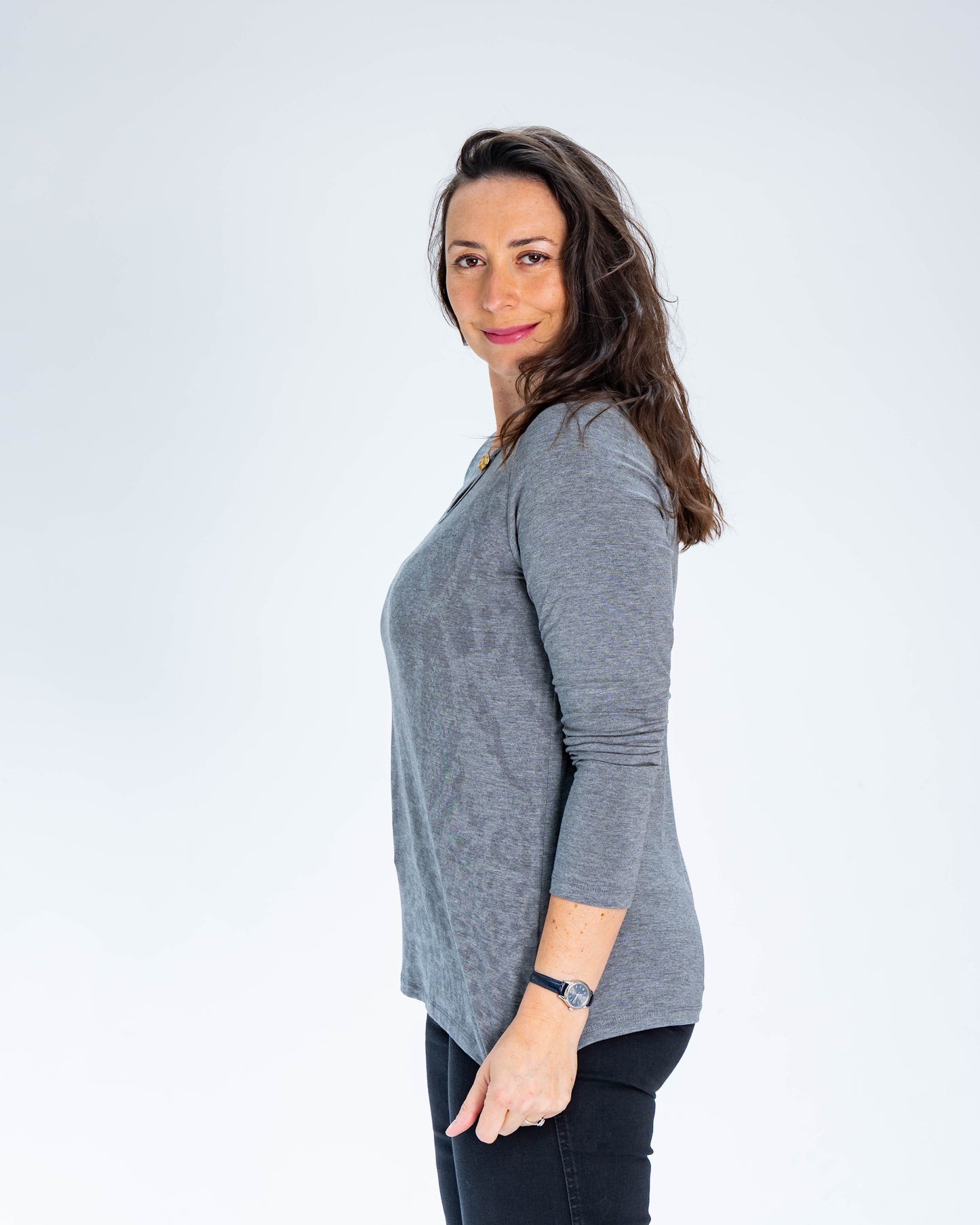 Polera Paula Gold Gris