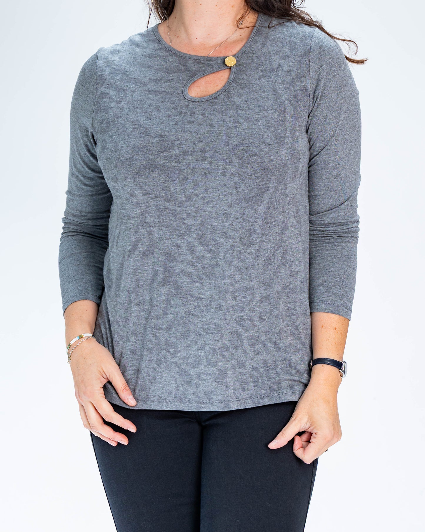 Polera Paula Gold Gris