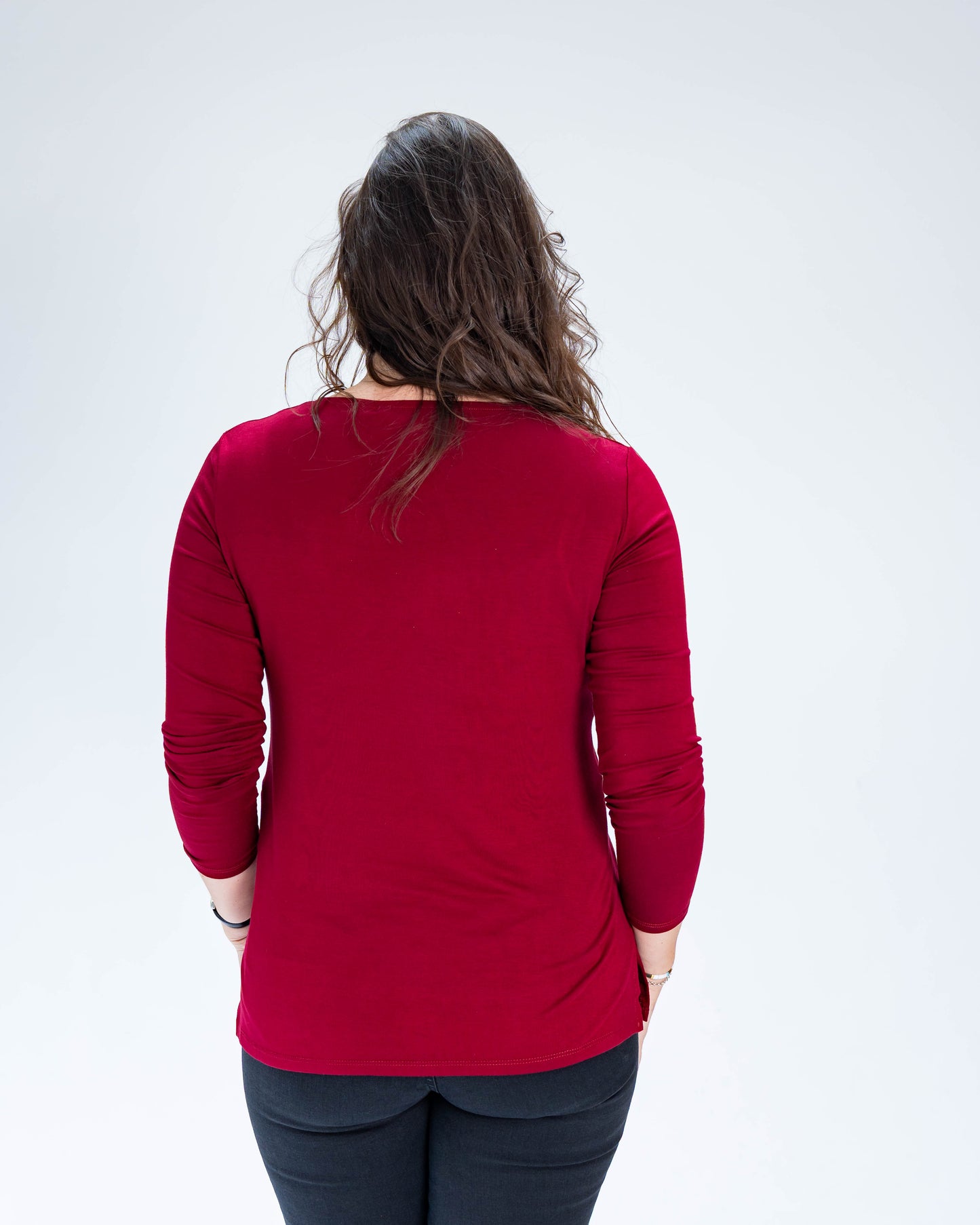 Polera Veronica Metalizada Roja