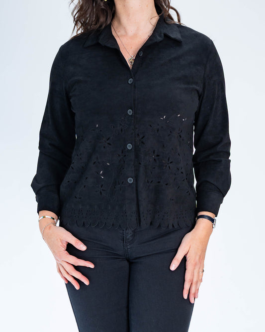 Chaqueta Mariane Gamuza Negro