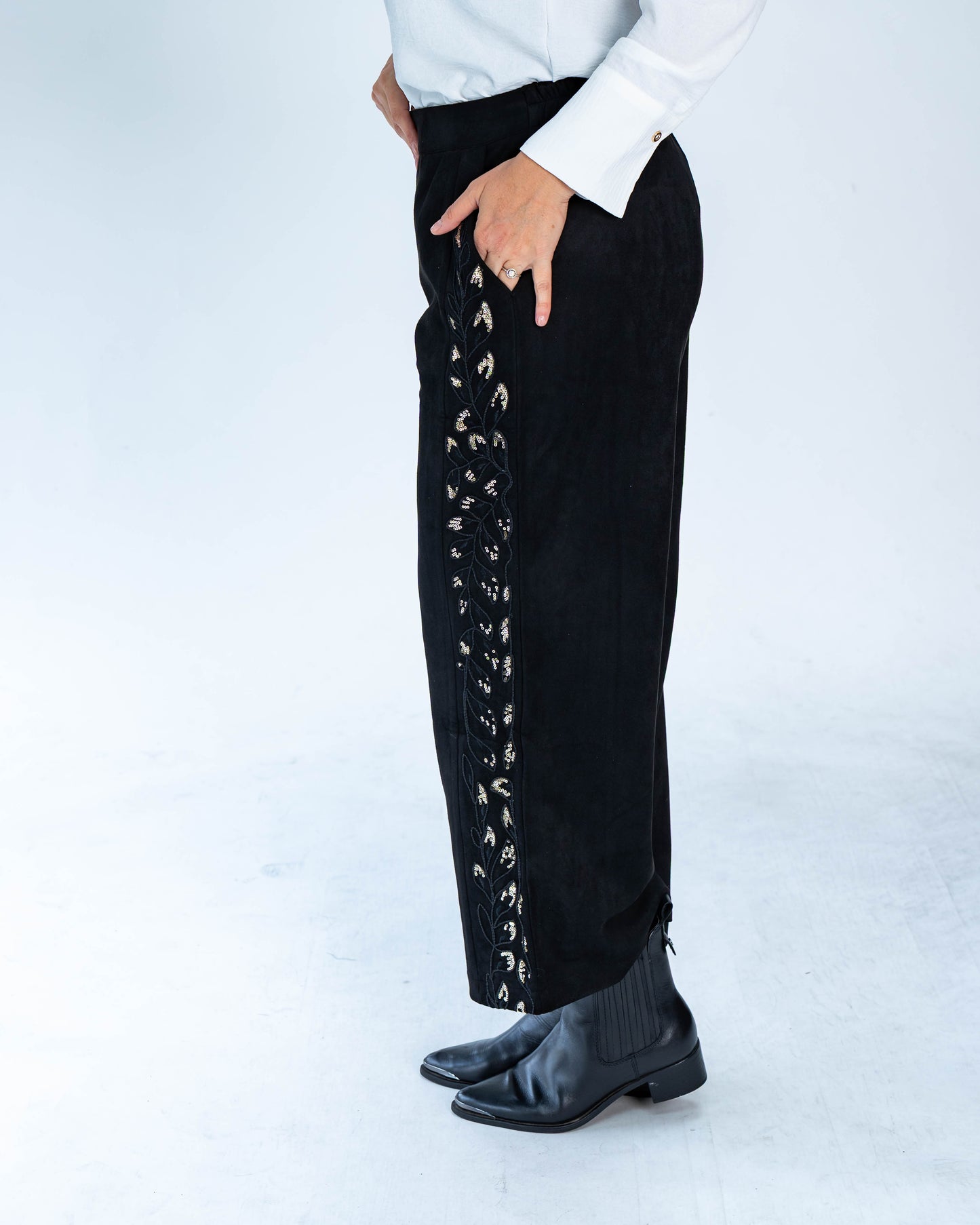 Pantalón Mimi Lentejuelas Negro