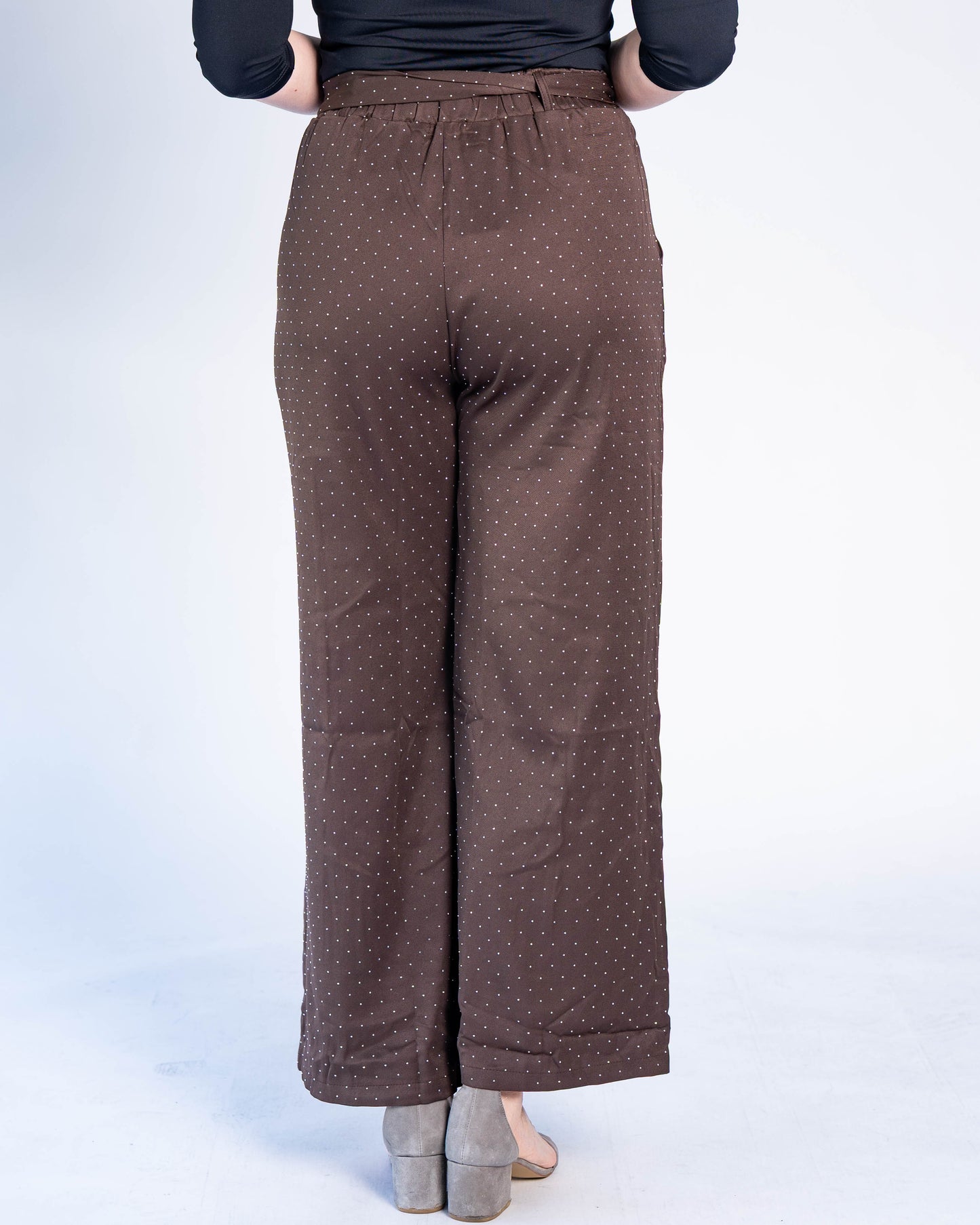 Pantalón Trinidad Brillos Café