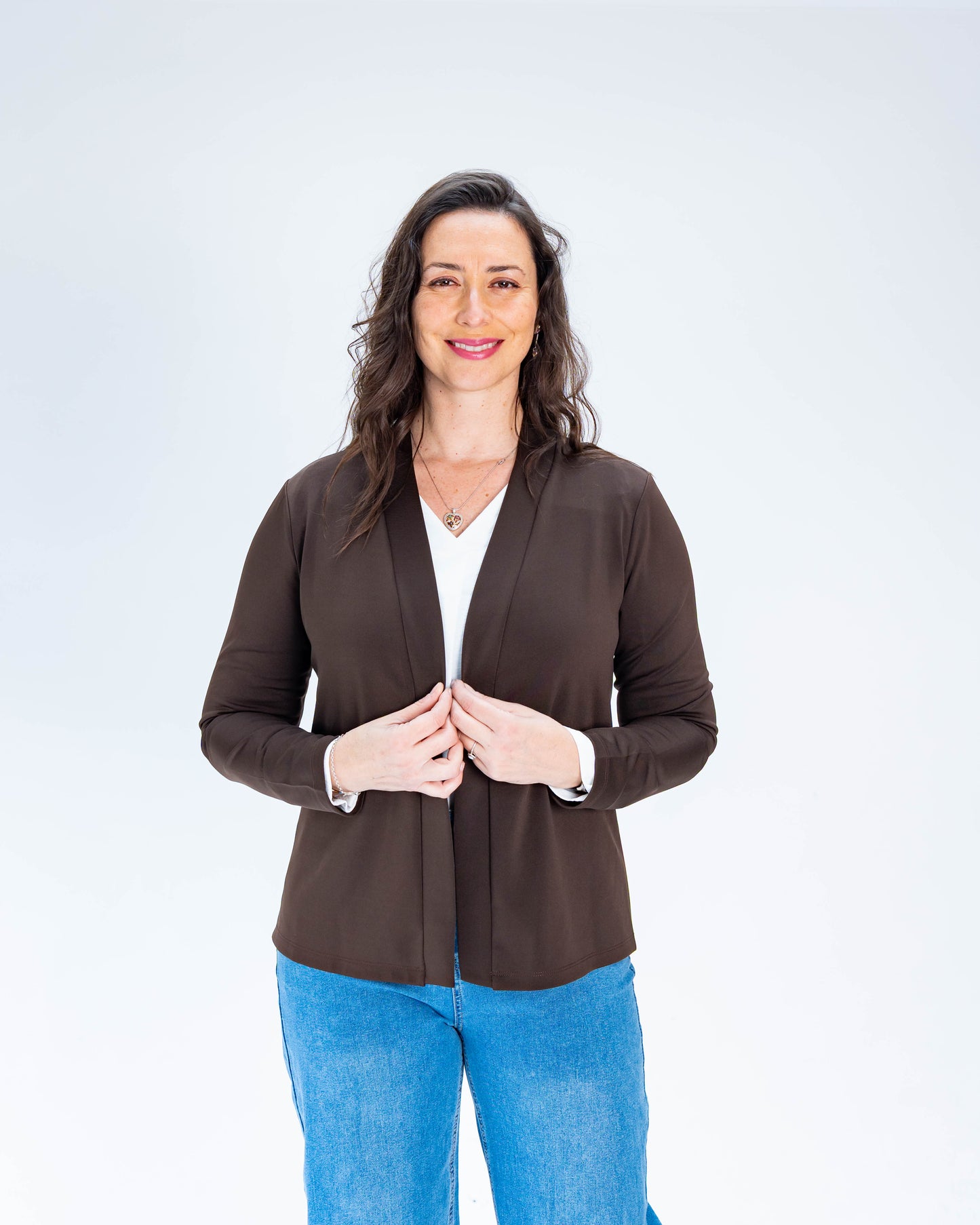 Chaqueta Manga Larga Antonella Chocolate
