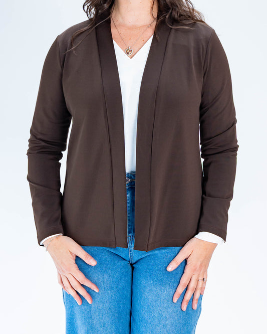 Chaqueta Manga Larga Antonella Chocolate