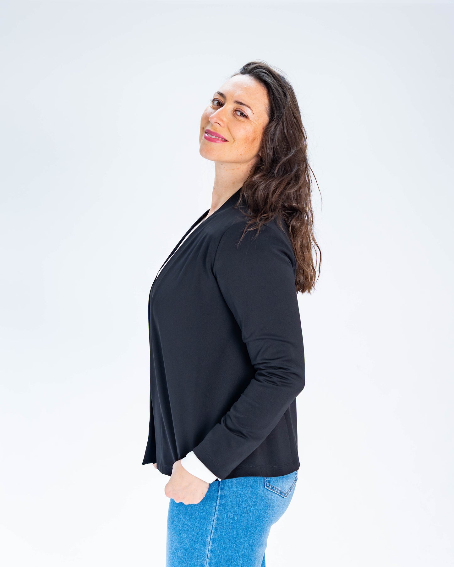 Chaqueta Manga Larga Antonella Negro
