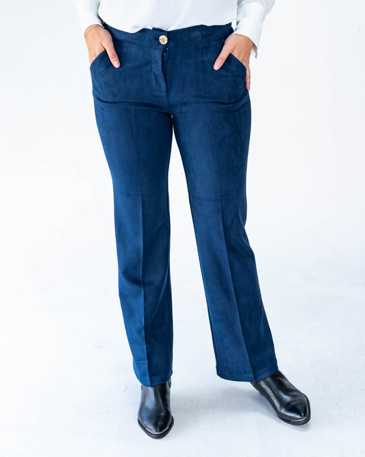 Pantalón Nicolás Gamuza Azul
