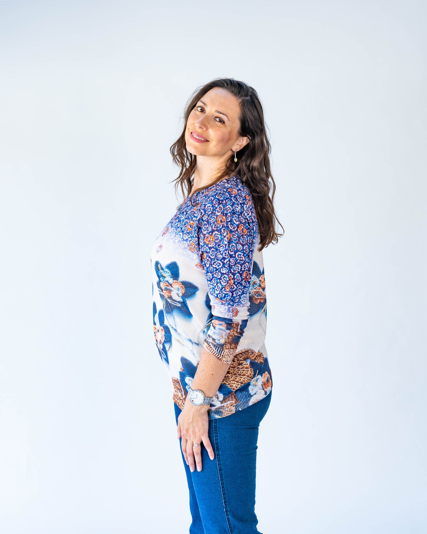 Sweater Hilo Estampado Crochet