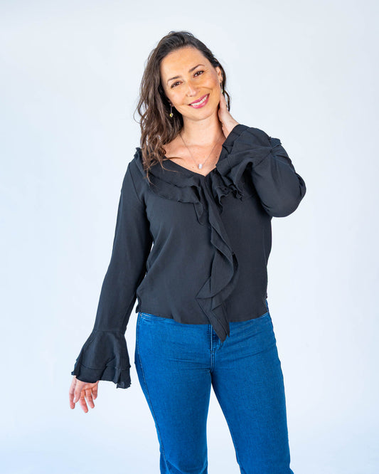 Blusa Vuelos Jaque Negro