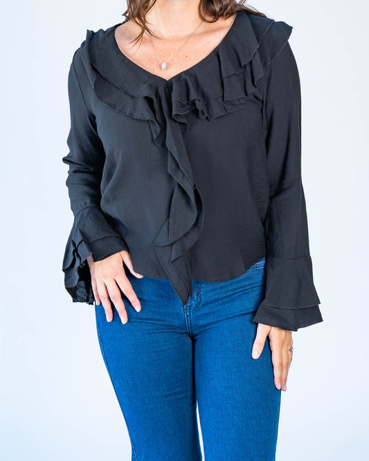 Blusa Vuelos Jaque Negro