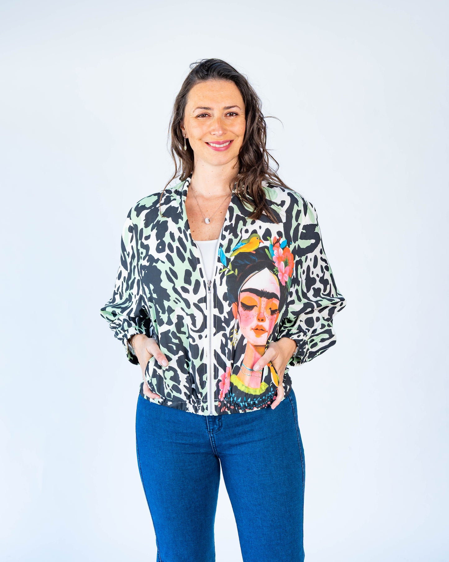 Chaqueta Bomber Frida Verde