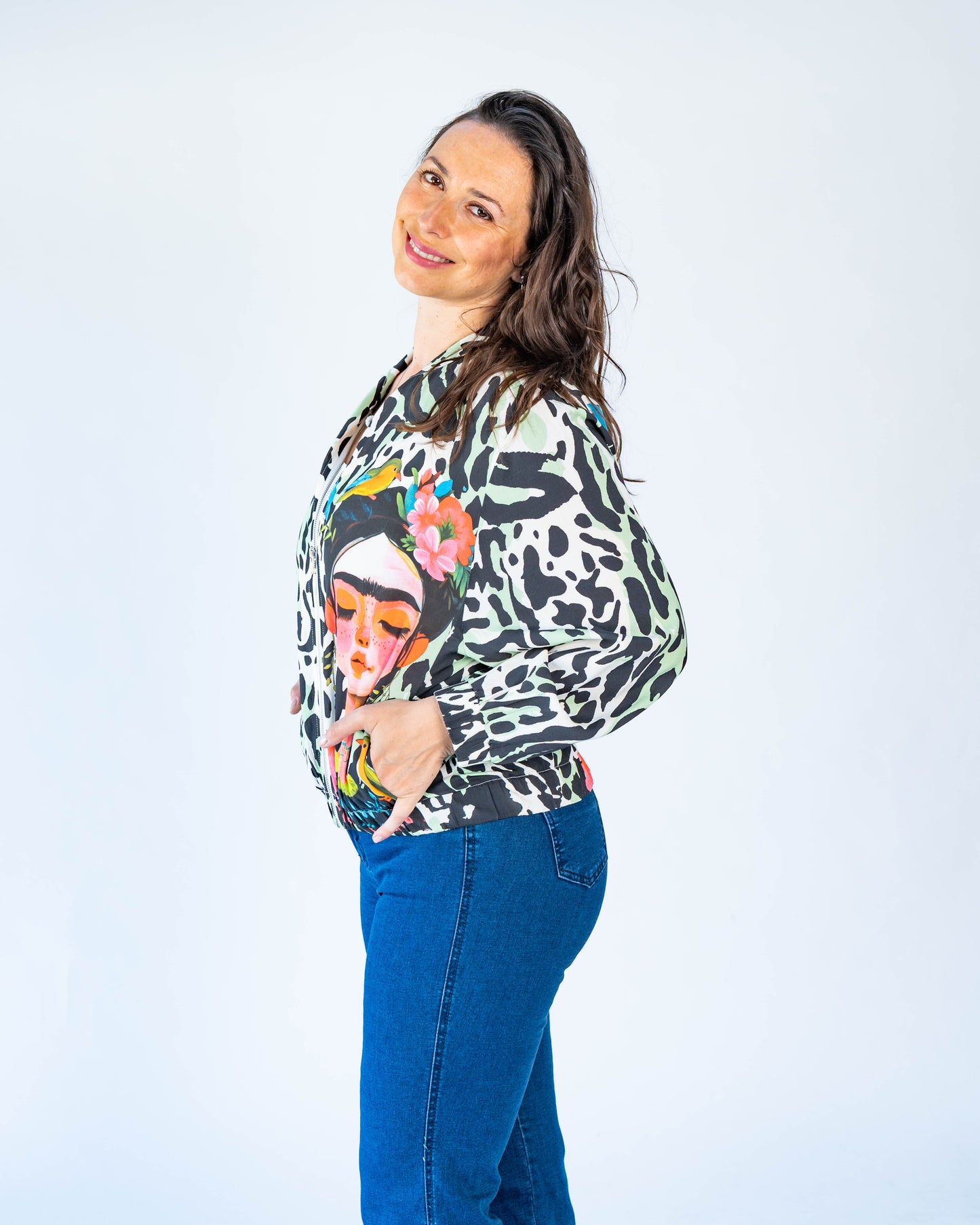 Chaqueta Bomber Frida Verde