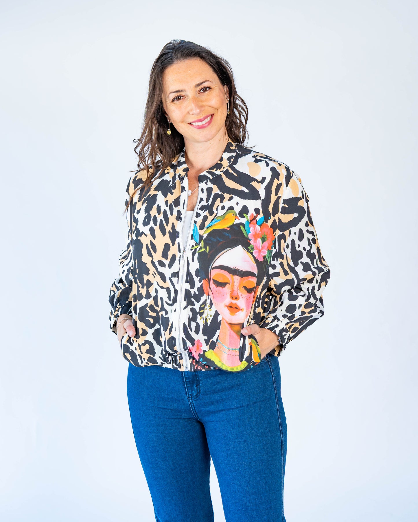 Chaqueta Bomber Frida Café
