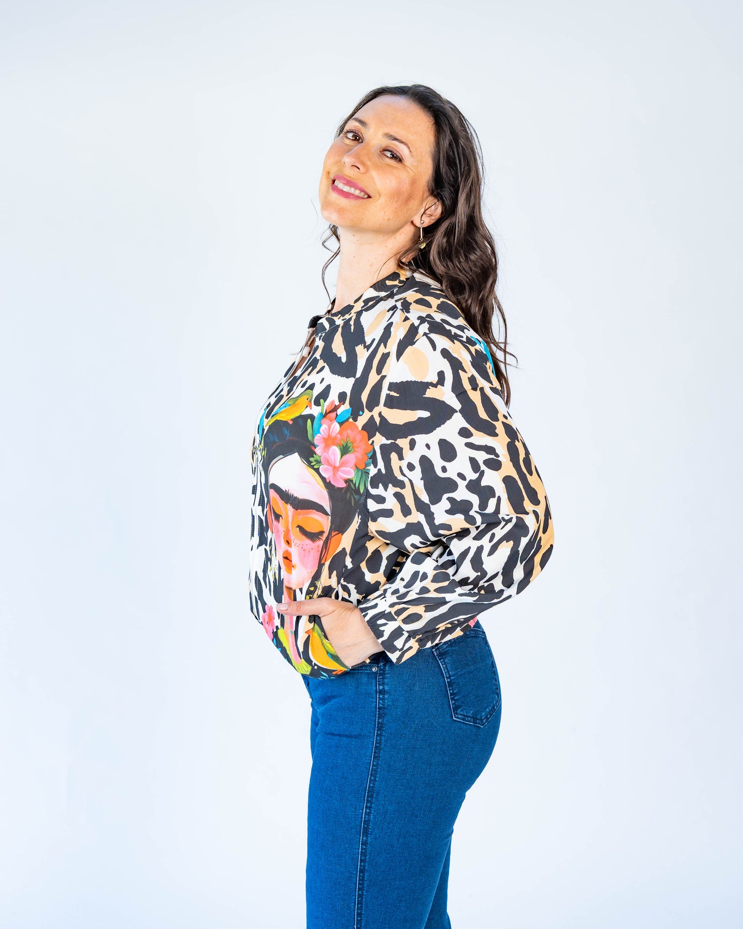 Chaqueta Bomber Frida Café