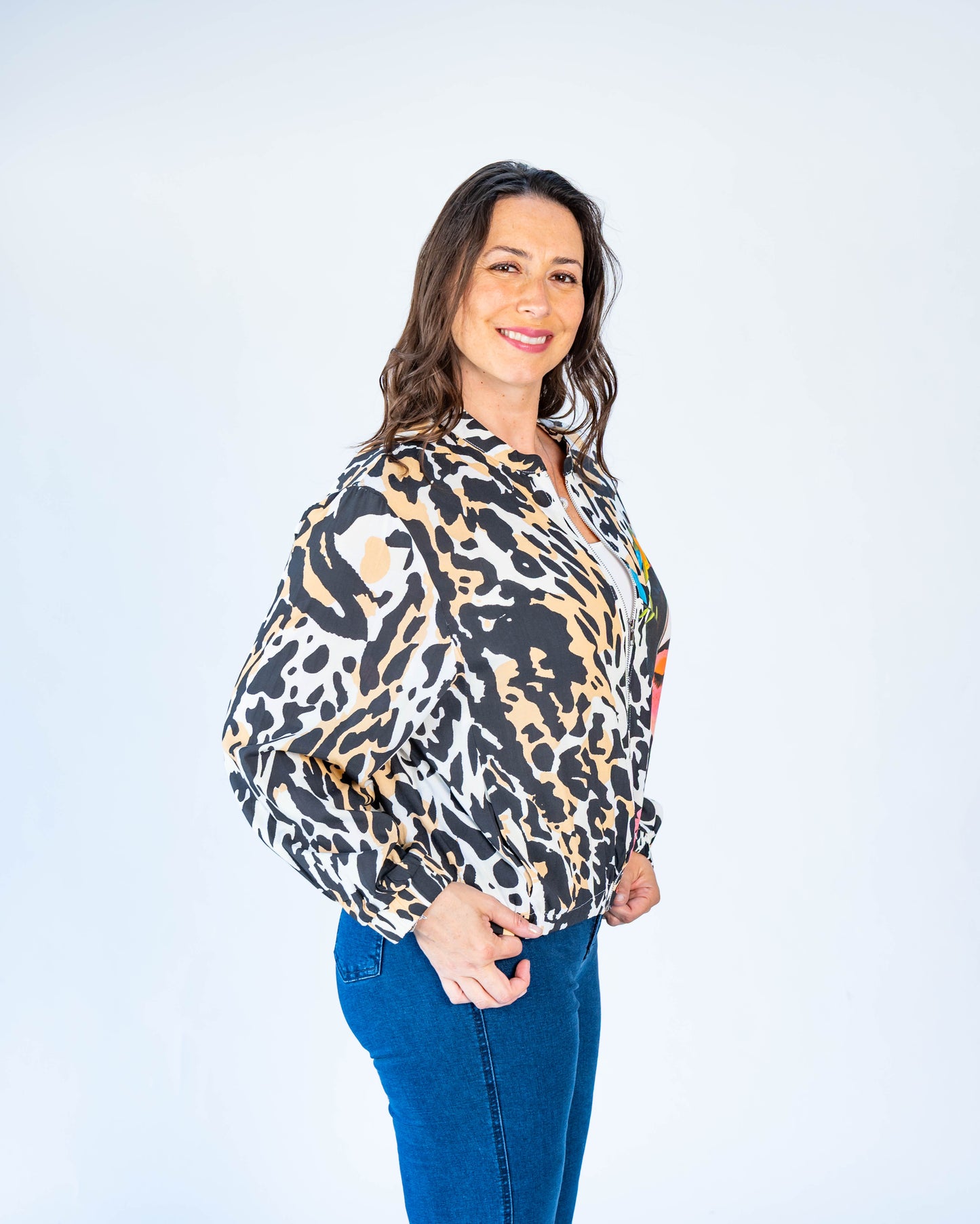 Chaqueta Bomber Frida Café