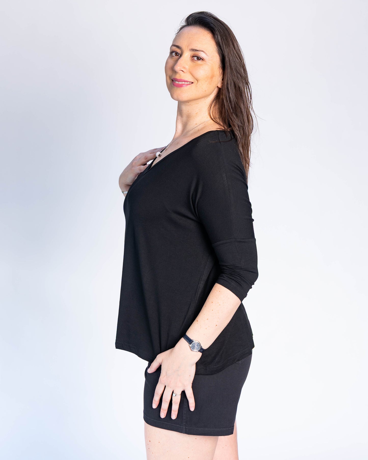 Polera Básica Lucia Negro