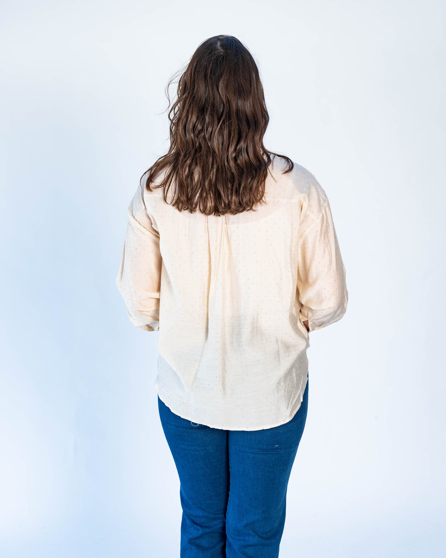 Blusa Demi Brillitos Beige
