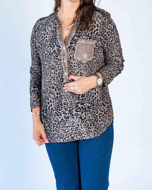 Blusa Luisa Print Café