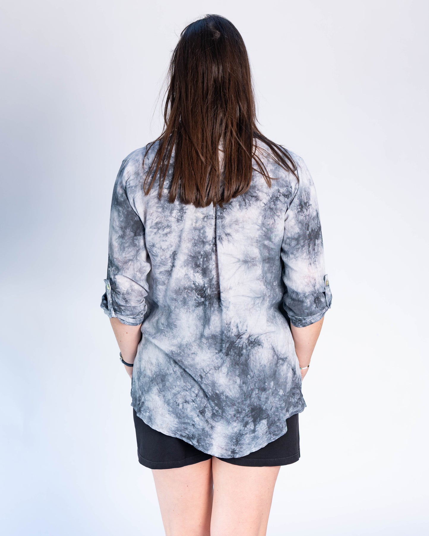 Blusa Italiana Tie Dye Gris