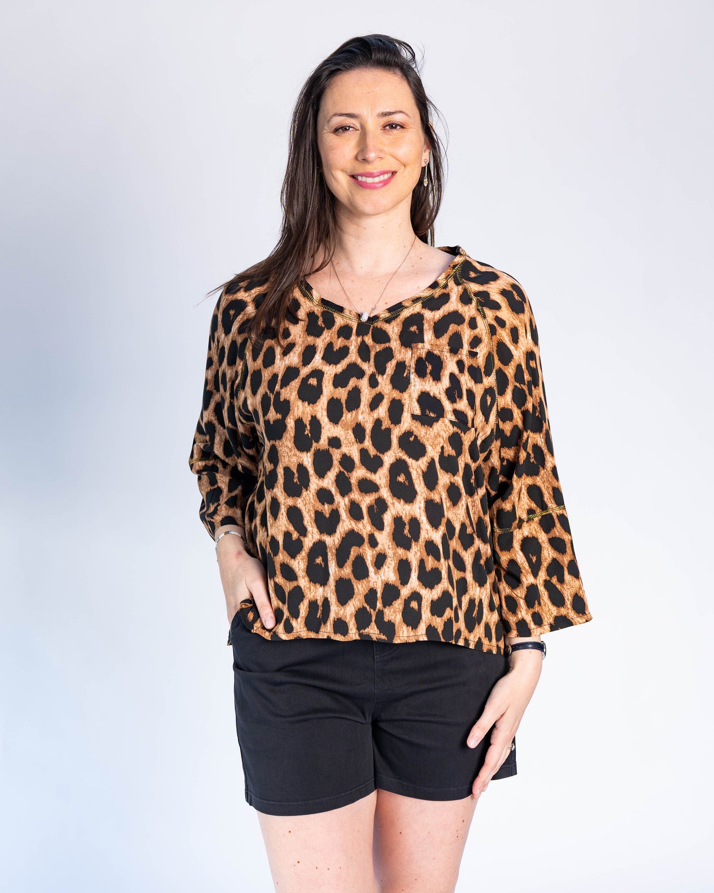Polera Amy Animal Print