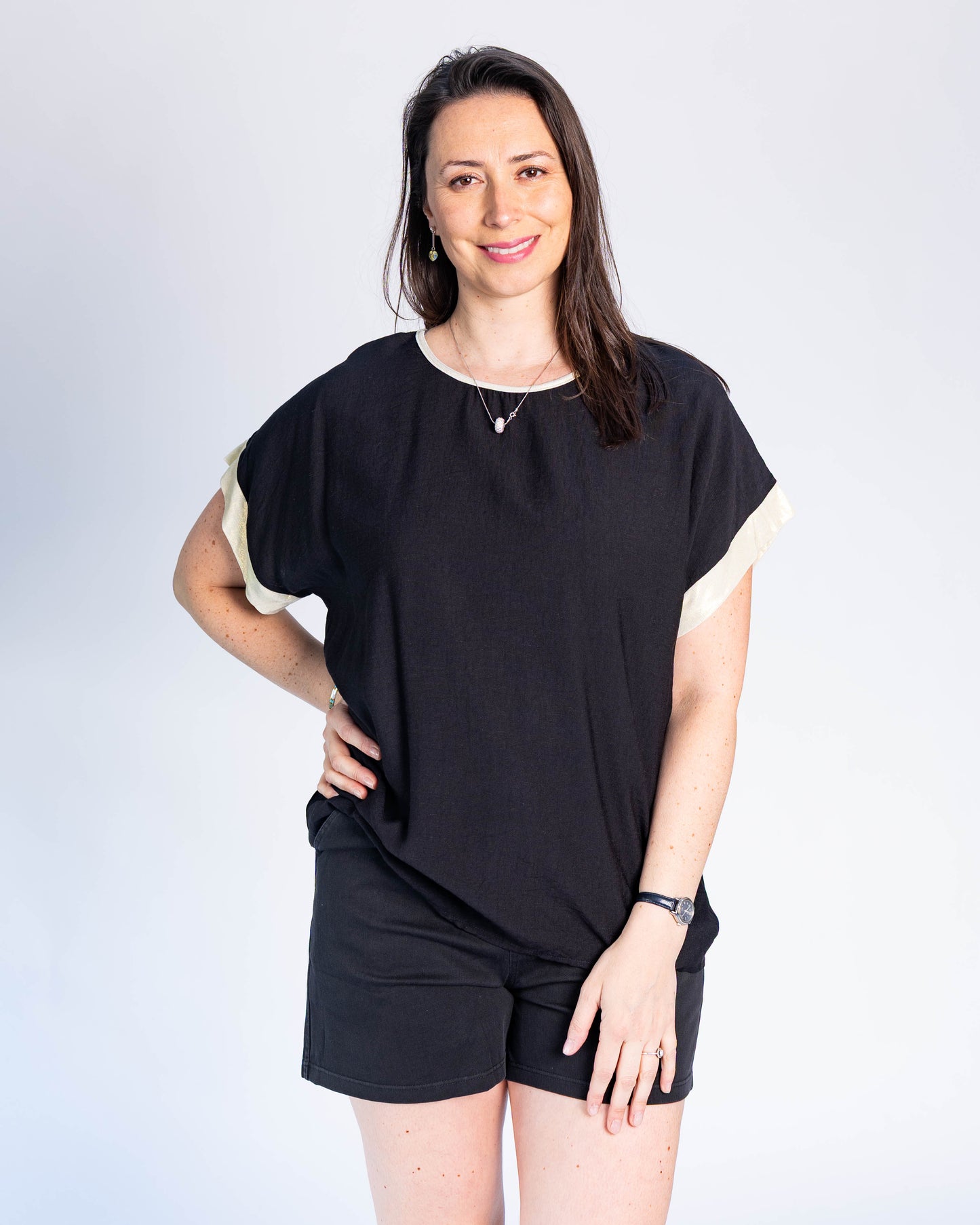 Conjunto Agus Cuello Dorado Negro