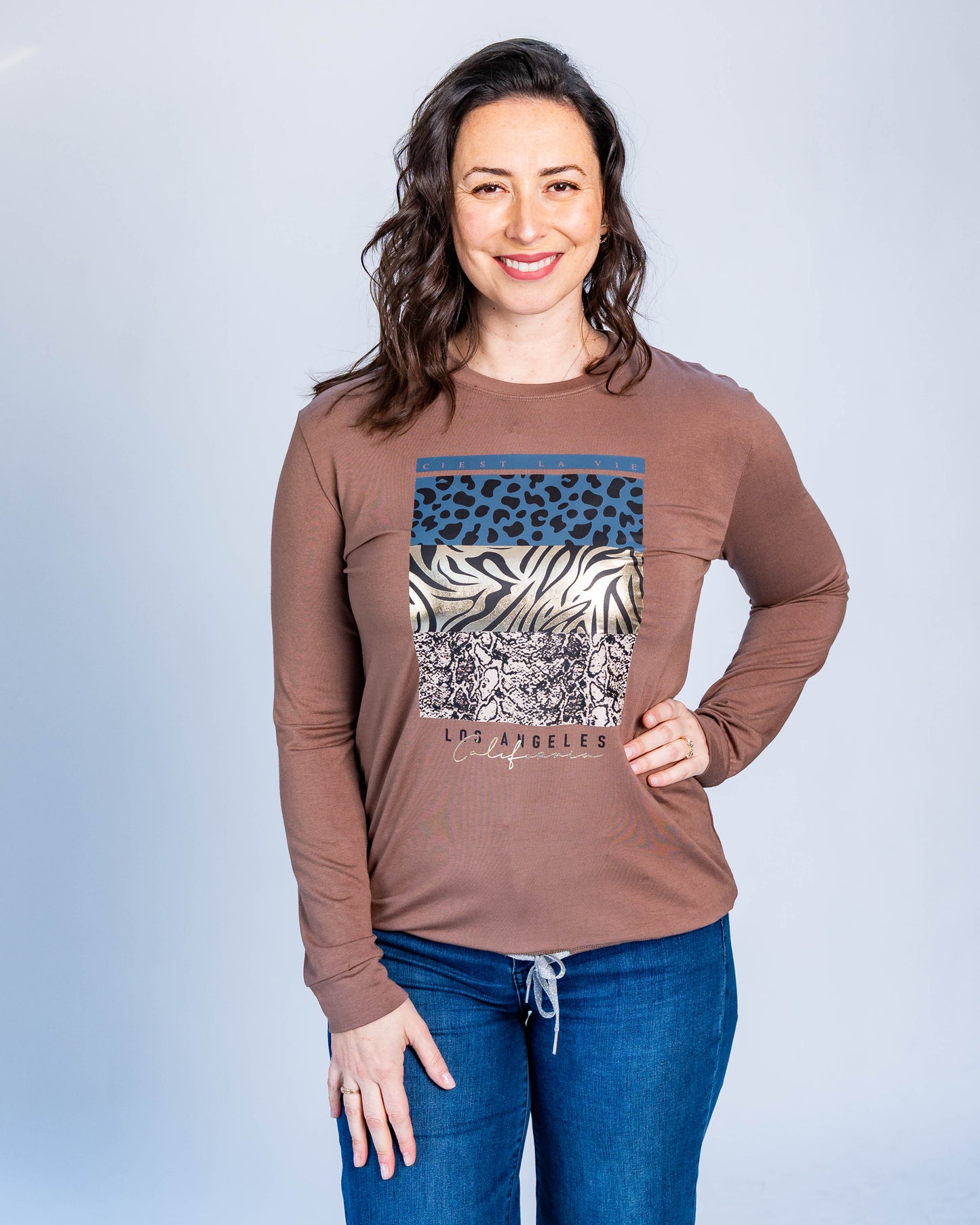 Polerón Leopard Salomé Beige