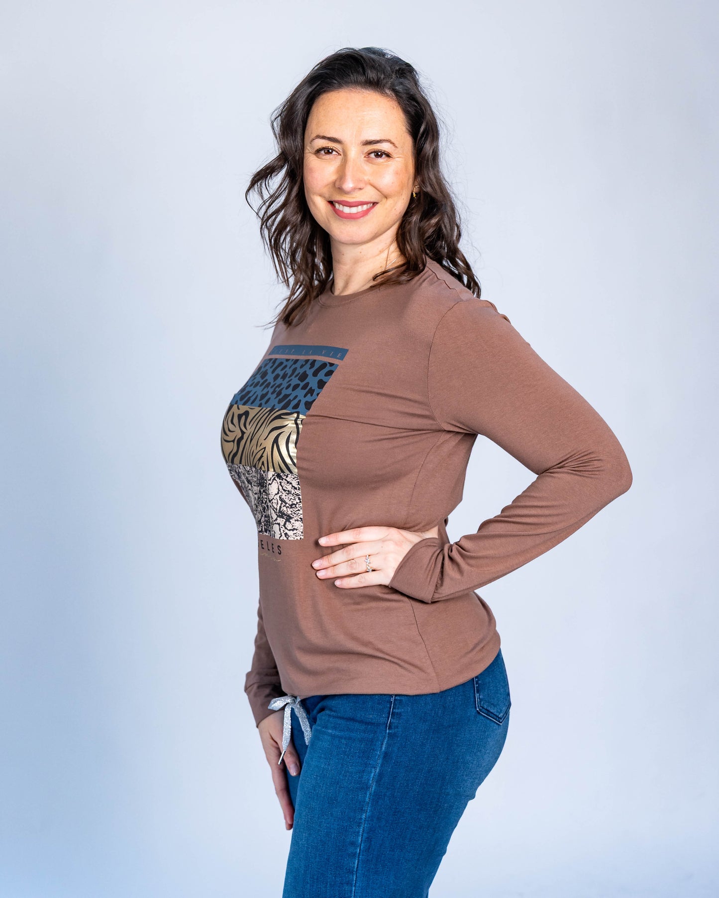 Polerón Leopard Salomé Beige