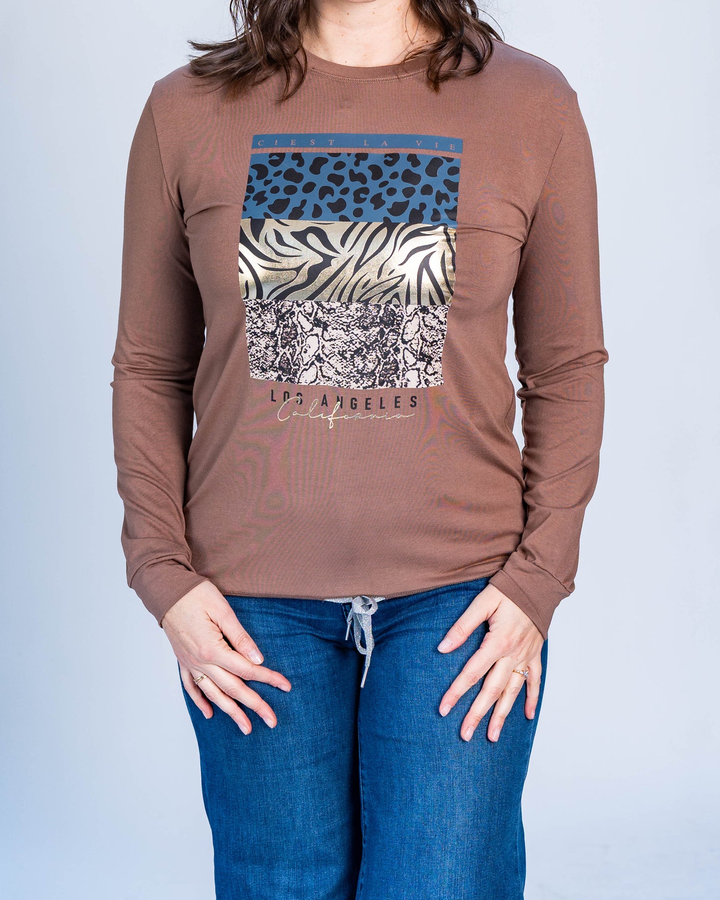 Polerón Leopard Salomé Beige
