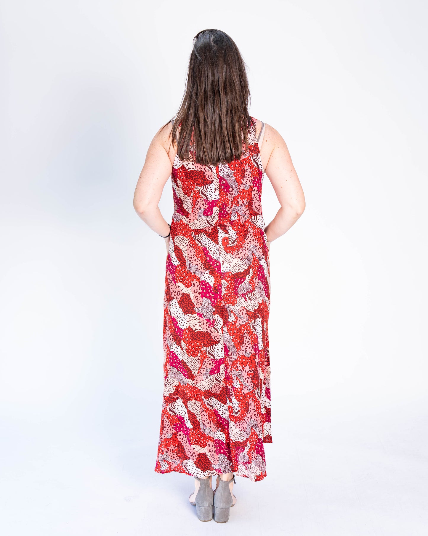 Vestido Triple Print Rojo