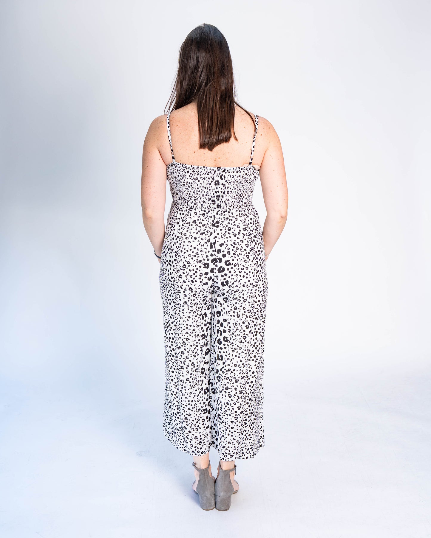 Enterito Irene Animal Print Blanco