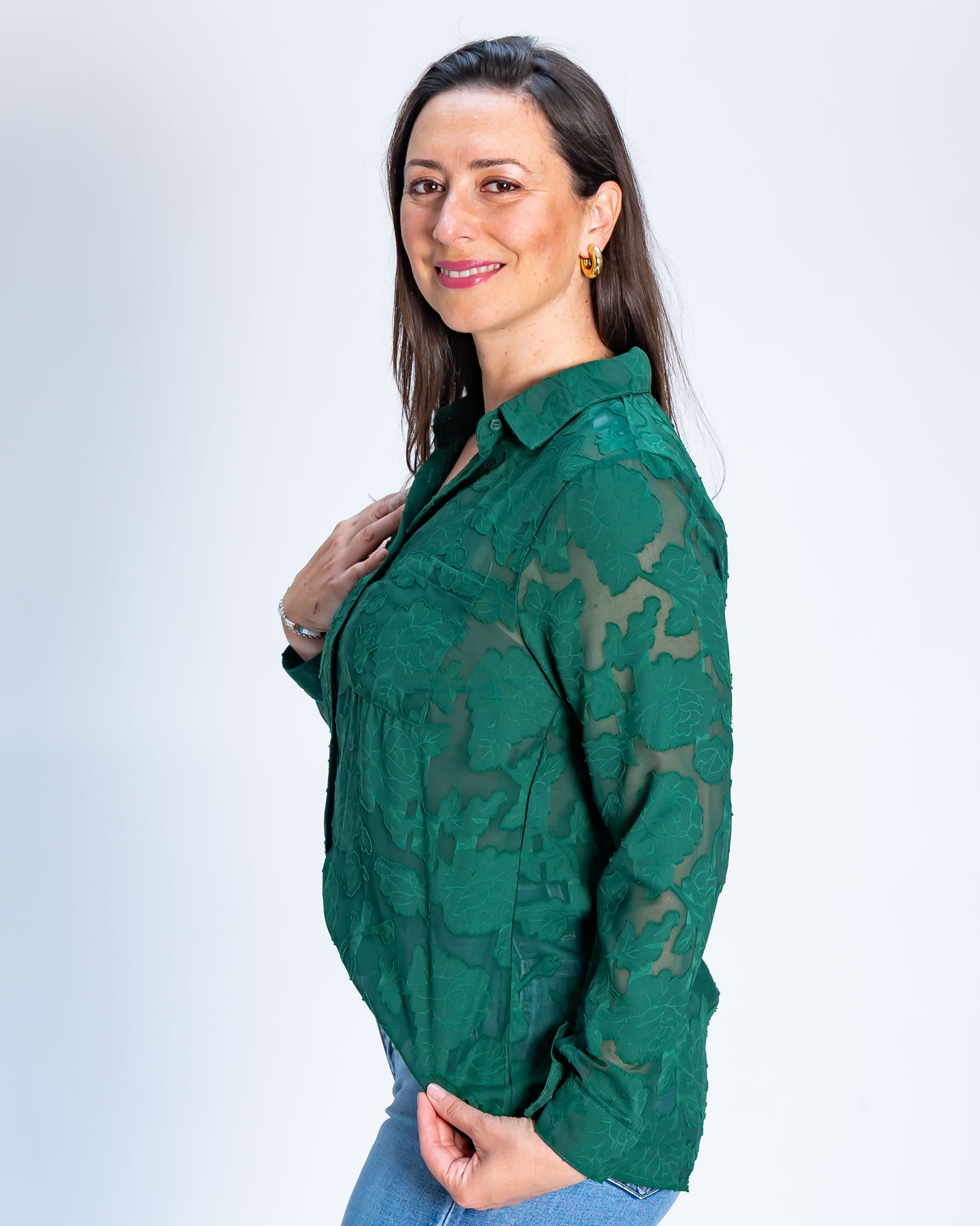Blusa Carmen Gloria Verde