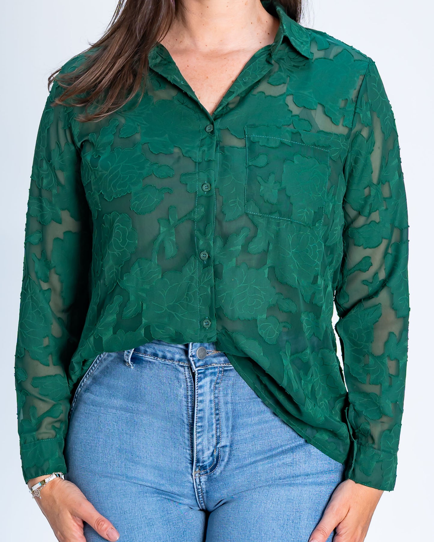 Blusa Carmen Gloria Verde