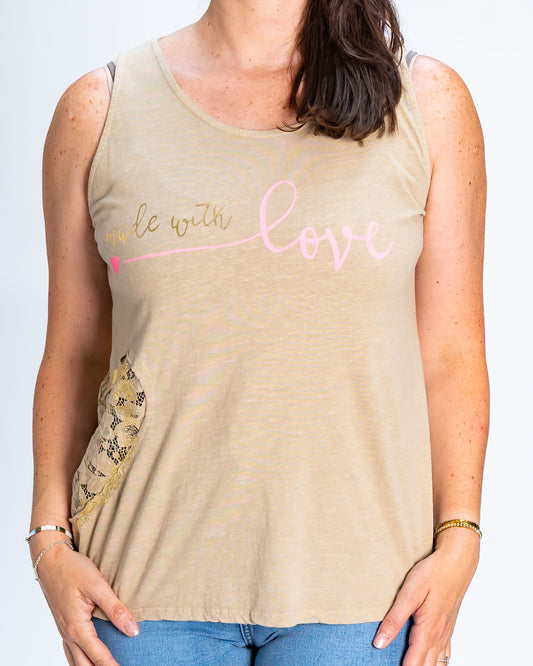 Polera Musculosa Meli Beige