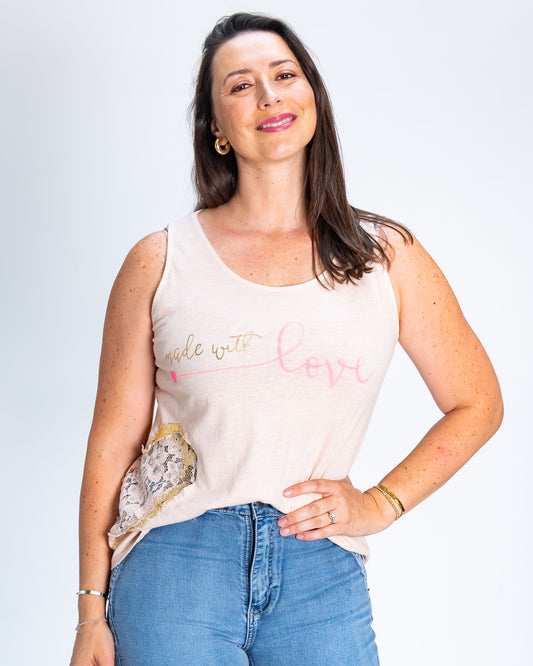 Polera Musculosa Meli Rosado