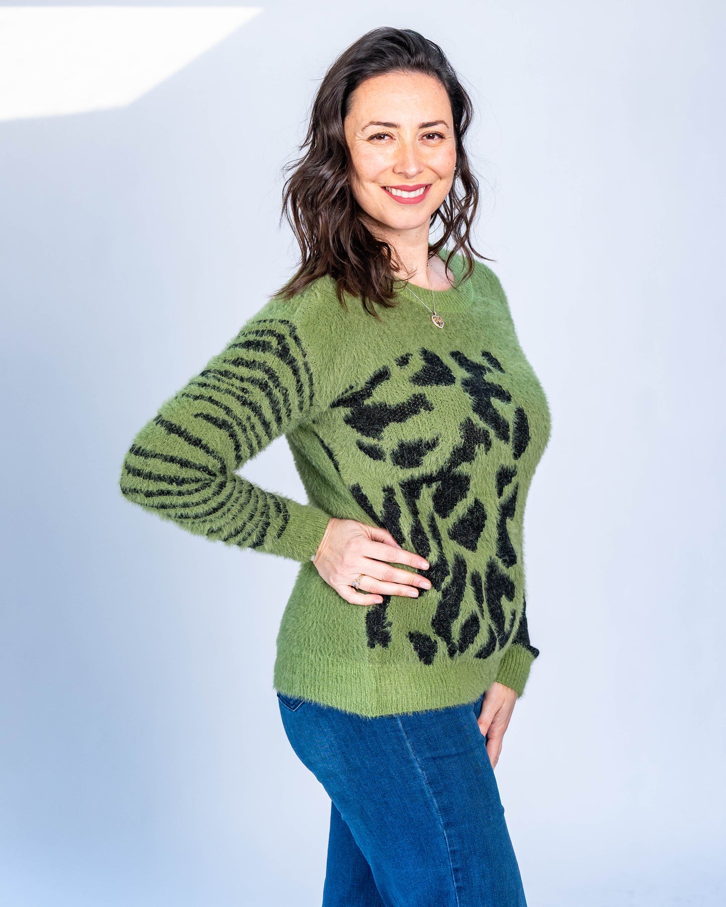 SWEATER LAURA PRINT VERDE