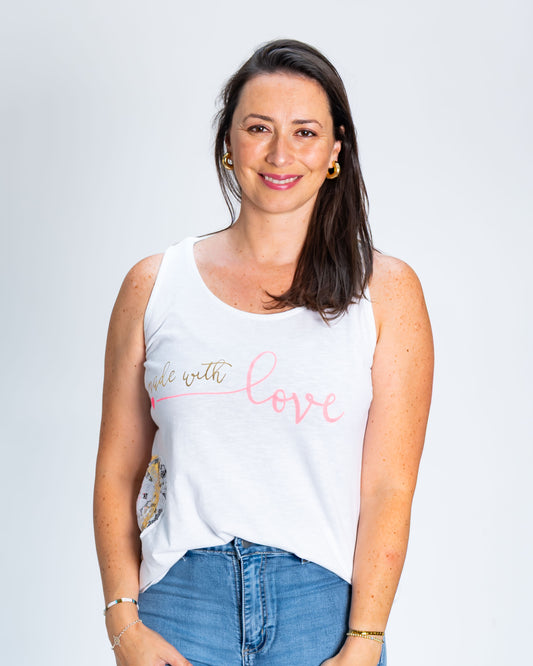 Polera Musculosa Meli Blanco