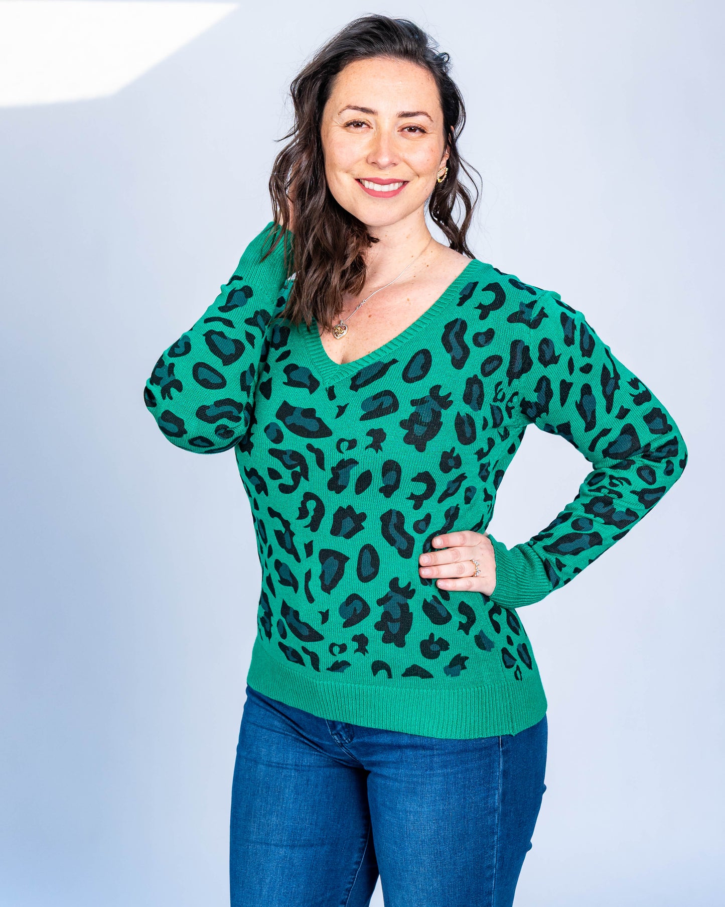 SWEATER NEON PRINT VERDE