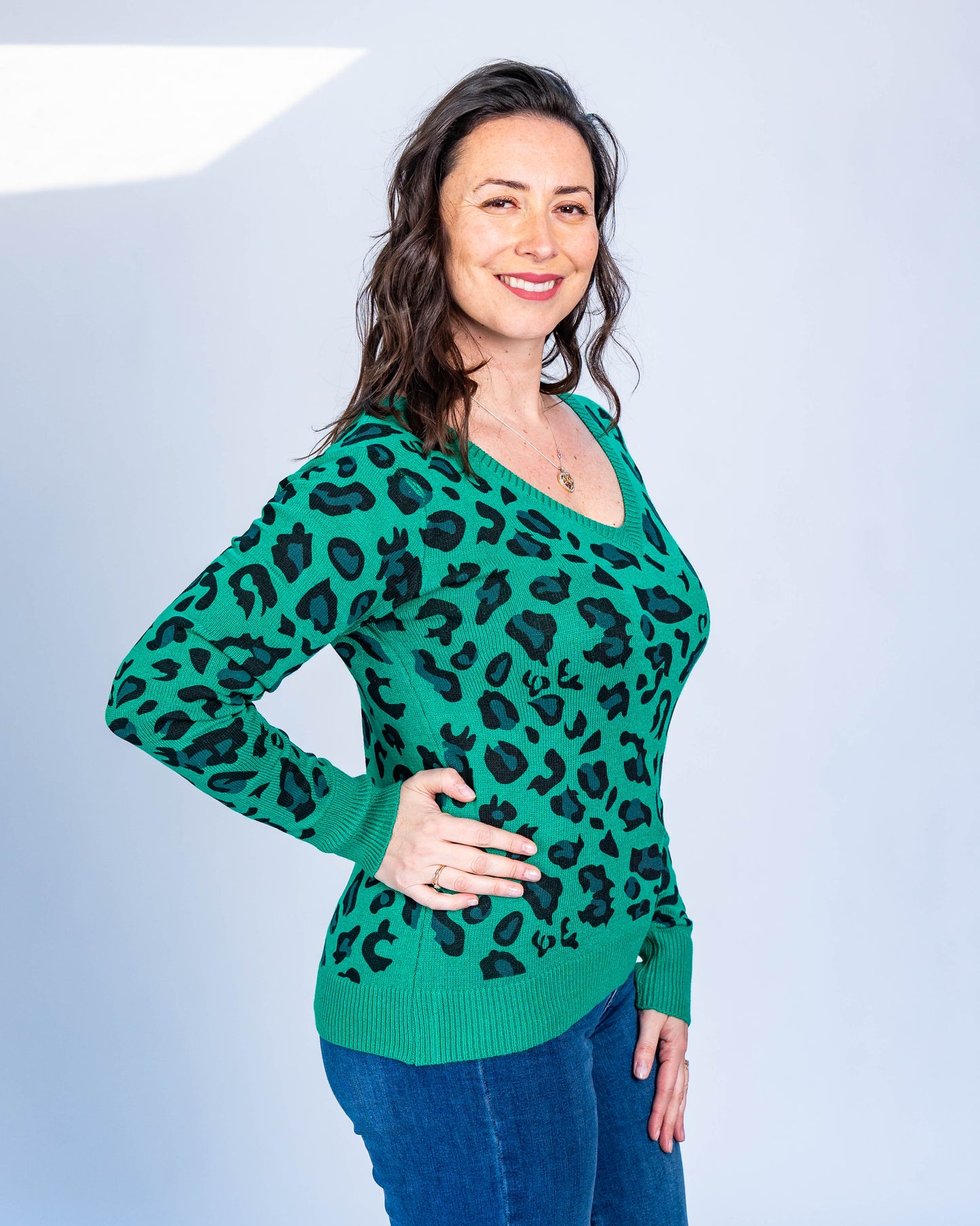 SWEATER NEON PRINT VERDE