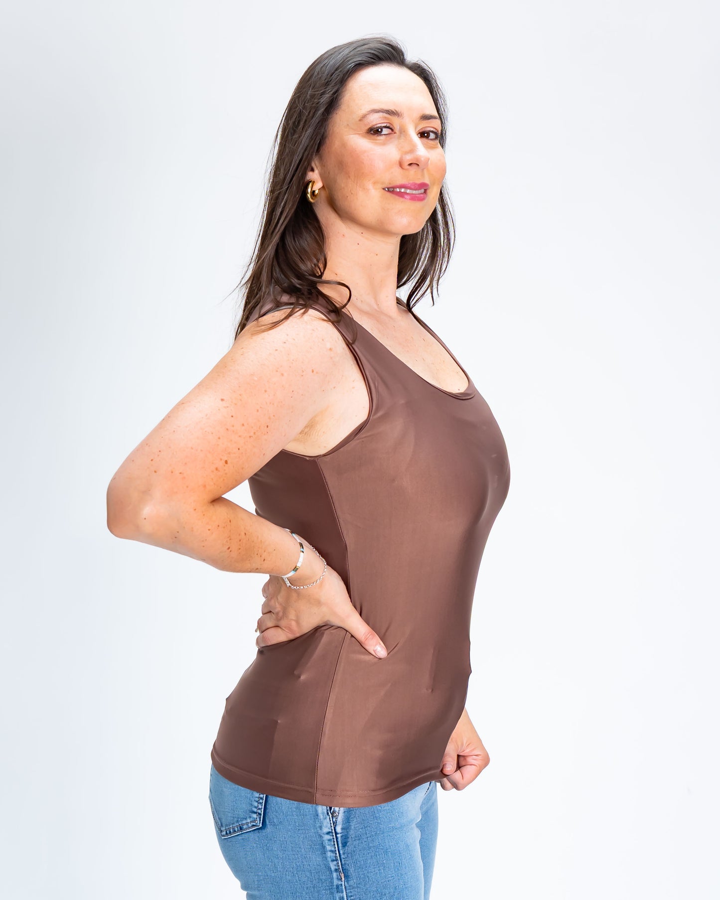 Polera Básica Cata Café