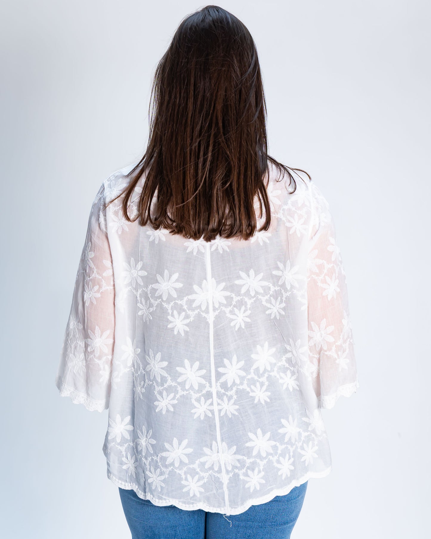 Blusa Noelia Bordada Blanco