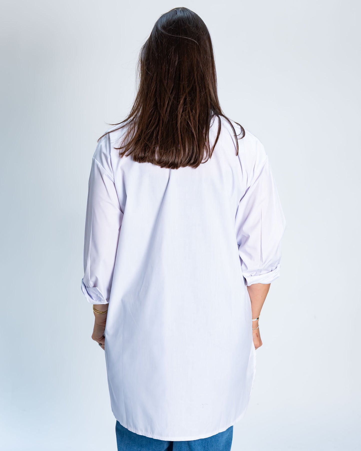 Blusón Maddie Aplicaciones Blanco