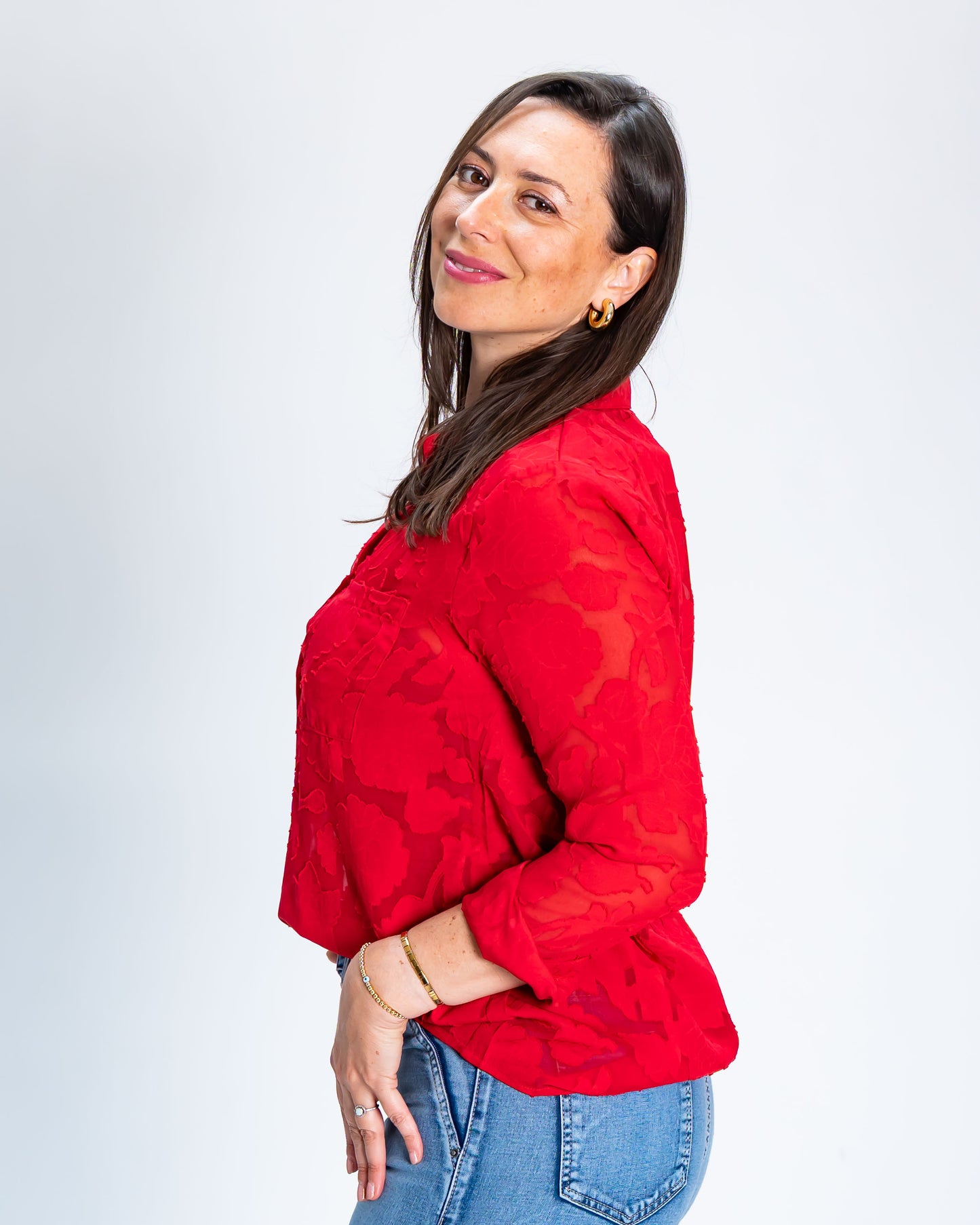 Blusa Carmen Gloria Rojo