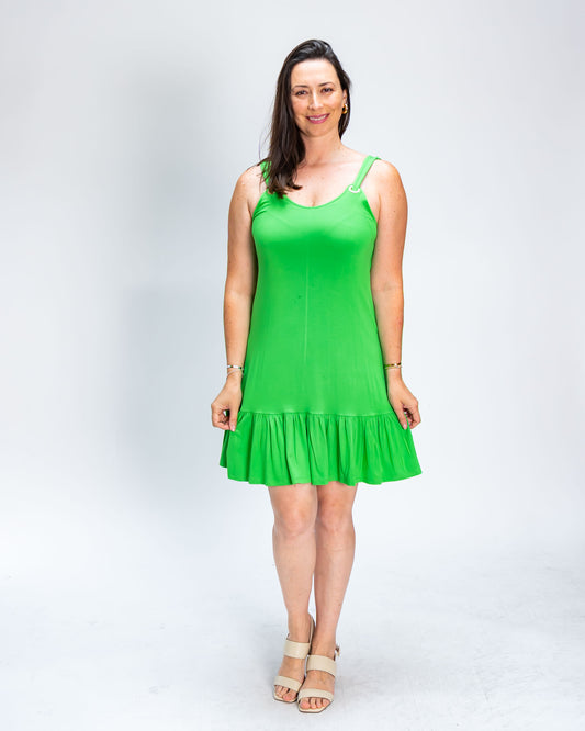 Vestido Liso Liliana Verde