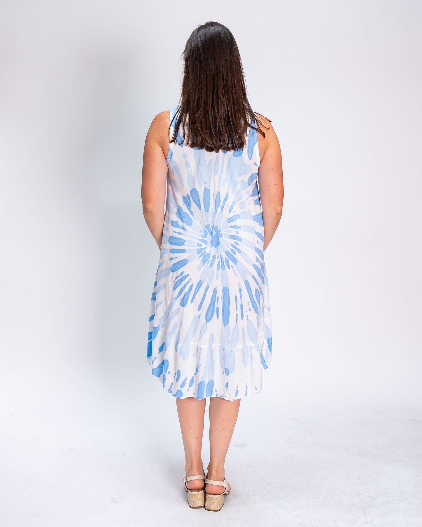 Vestido Flor de Loto Celeste