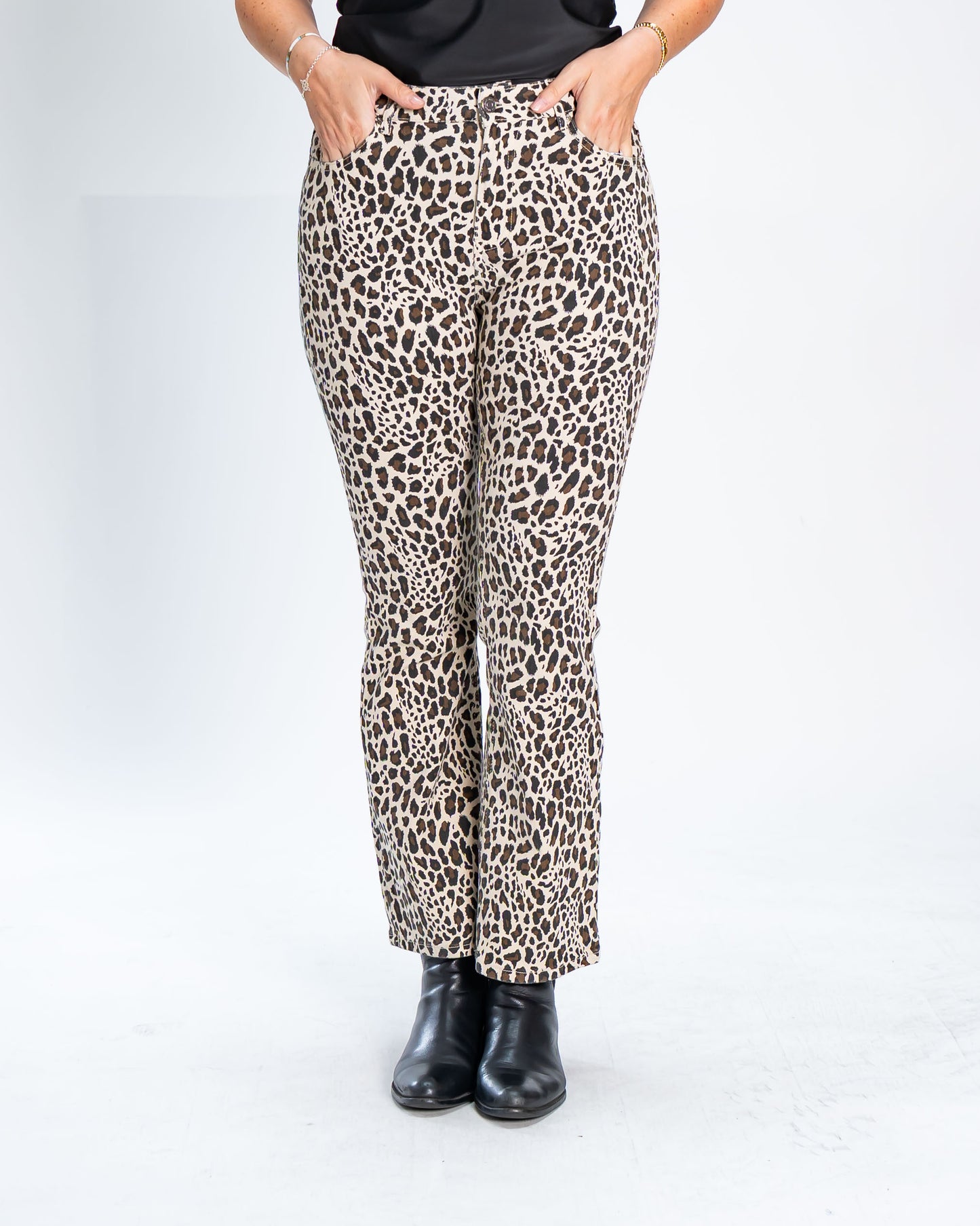 Jeans Flare Leopardo