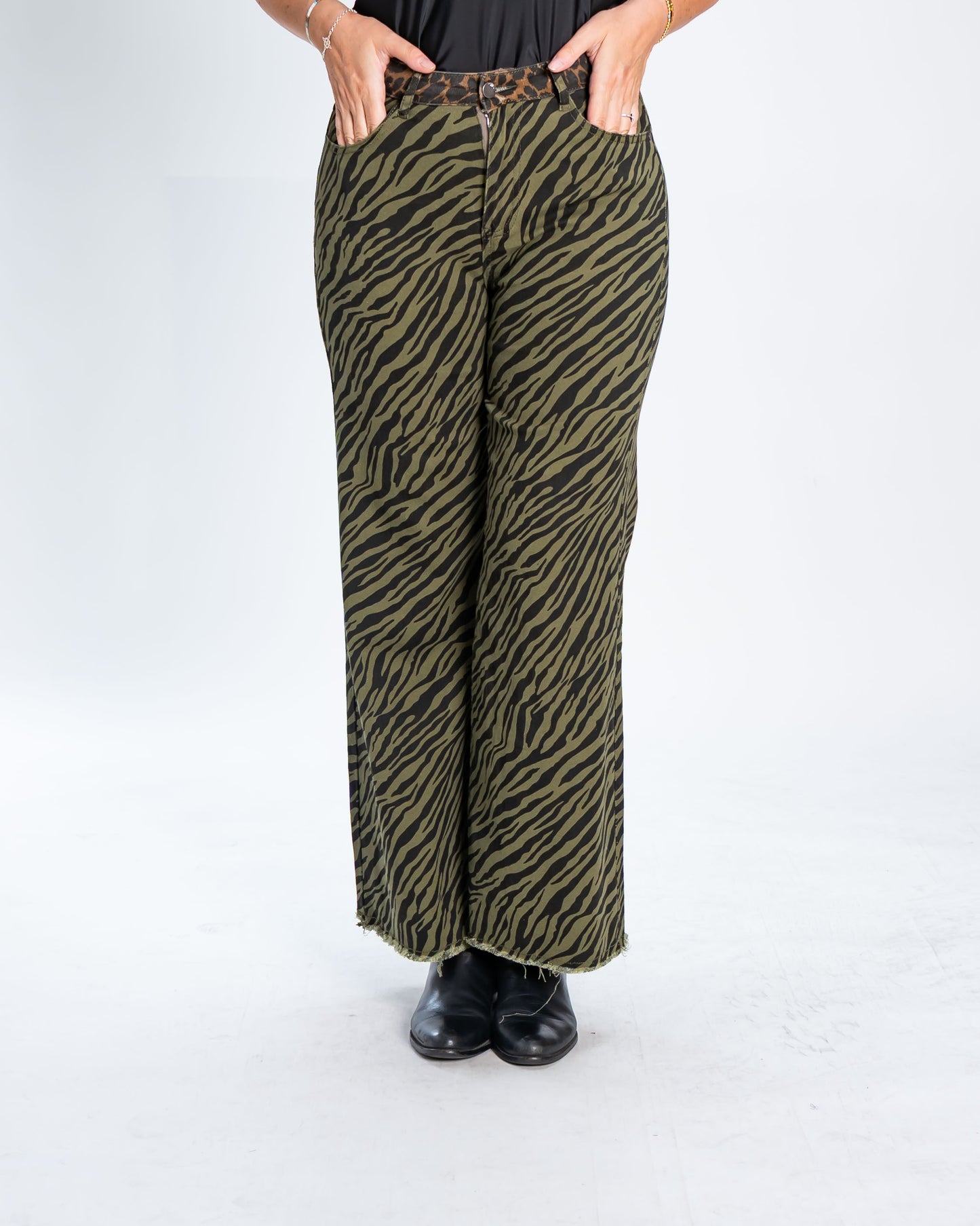 Jeans Cebra Verde