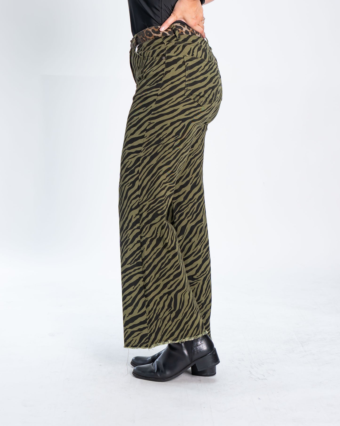 Jeans Cebra Verde