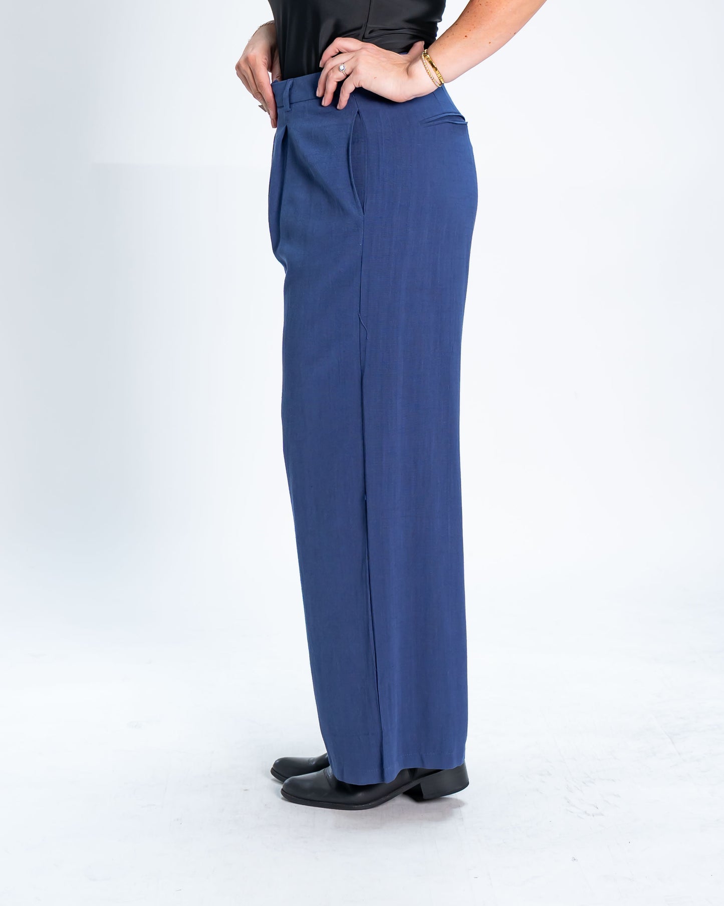 Pantalón Luís Símil Lino Azul