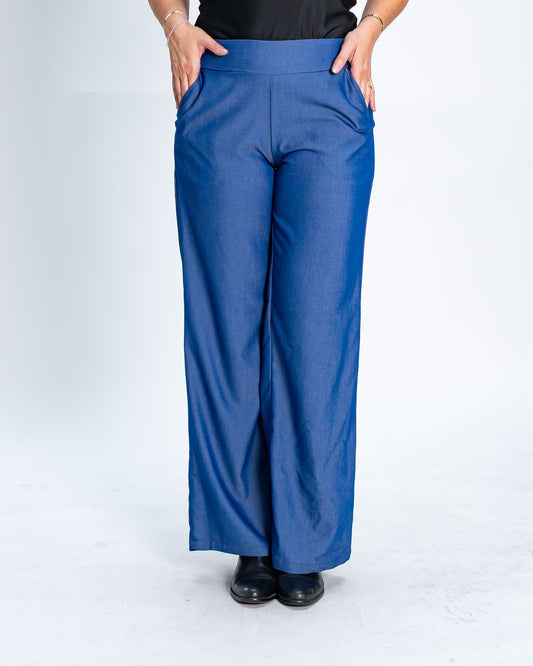 Pantalón Tencel Enzo Azul